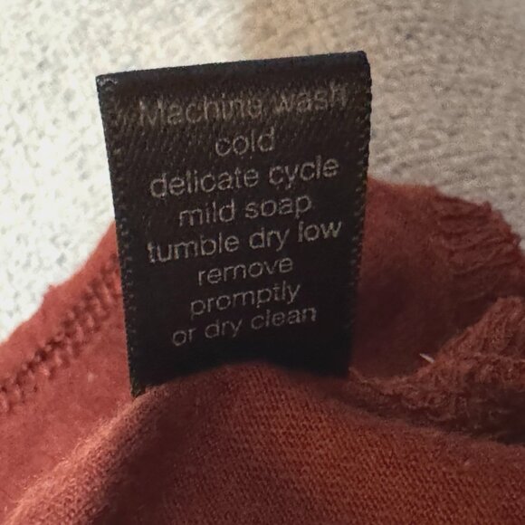 PERUVIAN CONNECTION Seabreeze Asymmetric Hem Pima & Modal Tank, Burnt Sienna, L - Picture 16 of 16